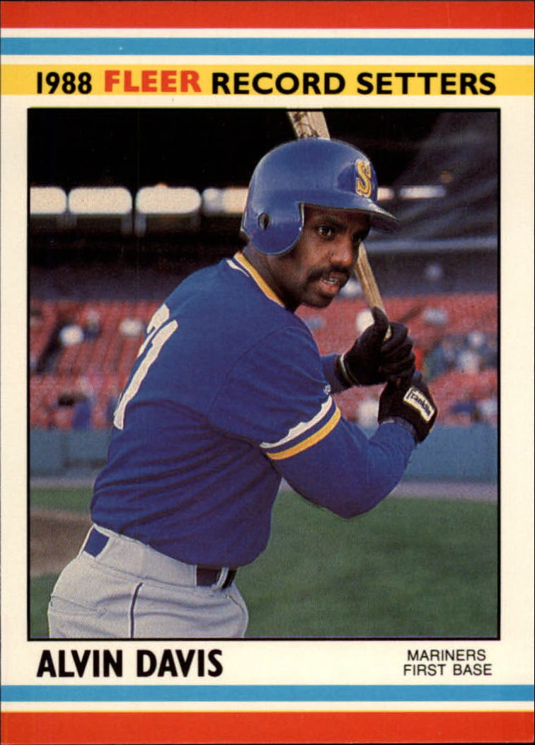 1988 Fleer Record Setters Baseball Cards       008      Alvin Davis